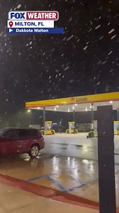 Snow in Florida late last night! Milton is just northeast of Pensacola. | Meteorologist Dan Henry