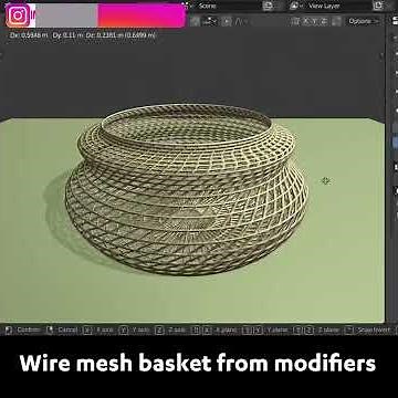 Blender Secrets - Model a basket using modifiers