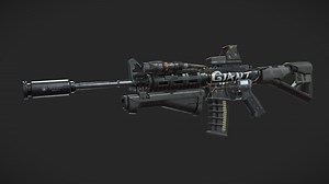 M4 Rifle - 3D model by Thomas Vansteelandt (@thomasvansteelandt)