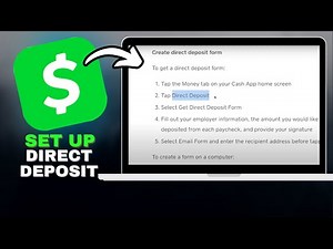 How to SET UP Direct Deposit in Cash App (FAST & EASY) in SECONDS!