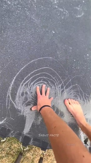 Never Jump On A Frozen Trampoline 🥶