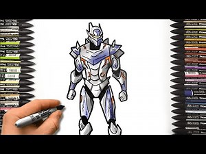 How To Draw O.M.E.G.A Suit Alpha from Fortnite OG
