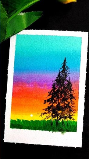 DIY Christmas Painting 🎄🎅🎁 #acrylicscenery #christmas #painting