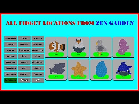 Zen Garden - All Fidget Locations - Epic Fidget Hunt [Roblox]