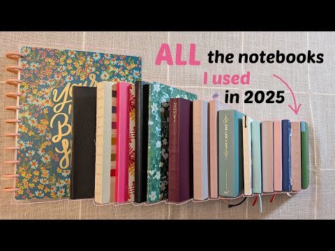 ALL the planners & notebooks I used in 2025 [complete ecosystem]