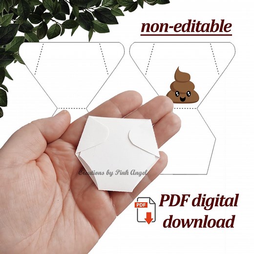 Baby Shower Diaper Game, Poopie Diaper Template (PDF Digital Download) - Etsy
