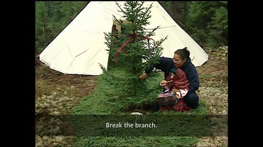 In the Cree tradition, a child may not touch the earth until the walking out ceremony. Walter Jolly and James Wapachee from Nemaska take us through the steps of this important ceremony. Watch Maamuitaau episodes online at cbc.ca/maamuitaau and follow us on Facebook - Cree Media CBC | Cree Media CBC