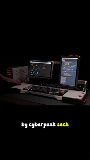 Someone built a cyberpunk computer… using a Raspberry Pi🤯. #shorts #cyberdeck #raspberrypi #maker