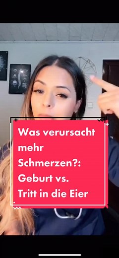 Vergleich: Schmerz von Geburt vs. Tritt in die Eier