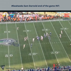 4.6K views · 21 reactions | Here is #Seahawks Sam Darnold's interception at the end of the game. A bunch of a mess and a miss call that the refs didn't catch, that was an offsides on the #Bucs. H/T: @alexcastrofilho [: NFL] | HawkMania | Facebook