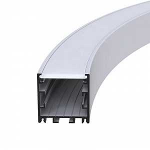 [Hot Item] Customized Arc Shaped Linear Lamp Office Suspended Embedded Curved LED Aluminum Profile