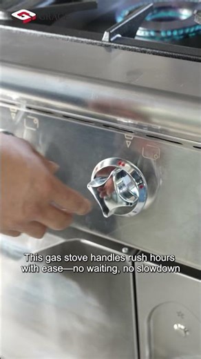 GR-401 Gas Tabletop 4-Burner Stove | 20kW Power for Peak Hours #commercialkitchen #gracekitchen