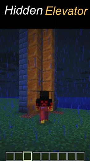 This Automatic HIDDEN Elevator in Minecraft Is INSANE 🤯🔥#minecraftshorts