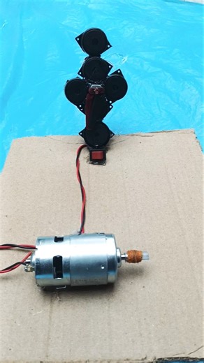 How to supply power to eight buzzers and mini fan using a 775 DC motor#DCMotor #DIYProject#project
