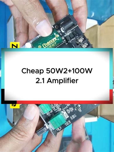 Affordable 50W 2-Channel and 100W 2.1 Amplifier