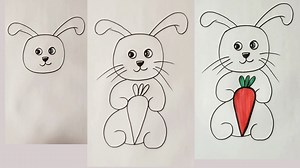 209K views · 2.7K reactions | How to draw a rabbit with number 6 | Rabbit drawing for kids | Number drawing ideas | Priyanka creative guru | Facebook