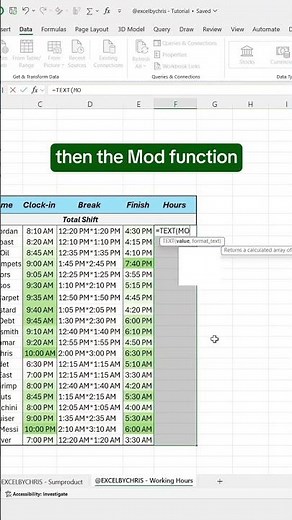 👉 how to calculate working hours with breaks in excel