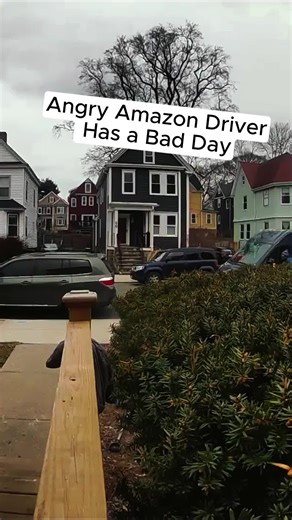 Angry Amazon driver has a bad day. #amazondriver #ups #upsdriver