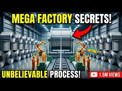 Re-bar & Wire Rod Rolling Factory - Behind Amazing Heavy Production - Incredible Technology