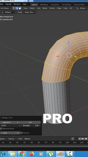 How to use bridg edge loop to make geomatry inside blender | PolyBevel