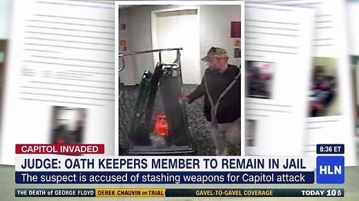 3.1K views · 38 reactions | Federal prosecutors say members of the Oath Keepers paramilitary group likely stored weapons at a hotel in Arlington, Virginia, as part of their plan to have an armed rapid-response force during the January 6 insurrection: https://cnn.it/3adh9kB | HLN | Facebook