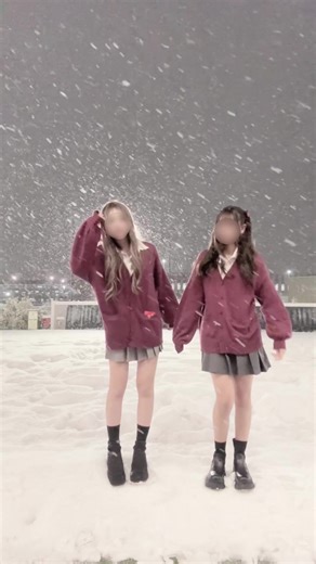 ひさびさJK☃️#fyp #tym #富山 #雪