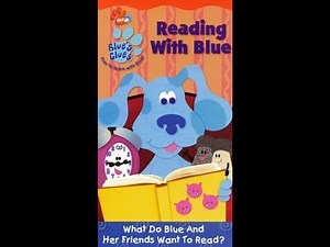 Opening To Blue's Clues: Reading With Blue 2002 VHS