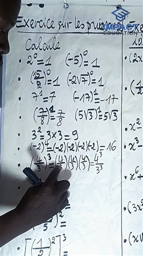 #Maths : #Exercice sur les #puissances | Impact Education