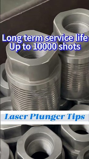 Ceramic laser plunger tip for all types of cold chamber die casting machines