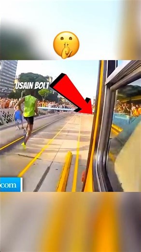 Can Usain Bolt beat the Bus? 🤯🔥 #motivation #shortsfeed #shorts