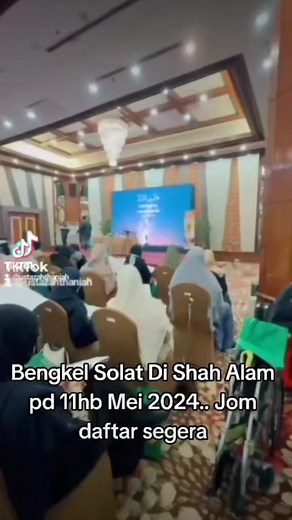 1.8K views | Bismillah Berminat nk join Bengkel Solat d Shah alam pd 11hb Mei 2024 bertempat d Mardhiyah Hotel, Shah Alam. Teori Dan praktikal blh click link d bawah. www.wasap.my/60197219808 /shahalam | Ustazah Thaniah Sulaiman | Facebook