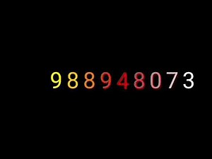 Numbers 0 to 1.1 Trillion with Hexadecimal Sound Effects