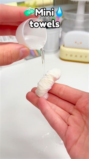 🐀 | 🧼DIY Mini expanding towels💧!? #papercrafts #cutecrafts #crafts #craft #diycrafts | Instagram