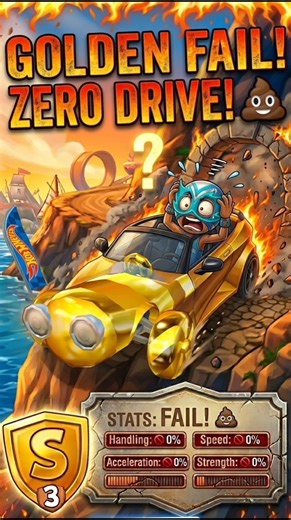 GOLDEN CAR IS ACTUALLY TRASH? 🏎️✨💩❓ #gaming #beachbuggyracing2