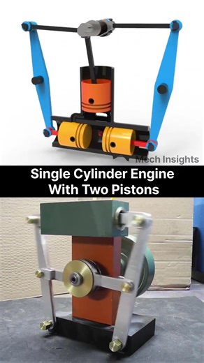 Single cylinder steam engine #mechanical #mechanicalengineering #science #viral #ytshorts #engine