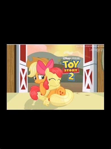 toy story 2 woody and applejack jesiee and Apple Bloom#toystory