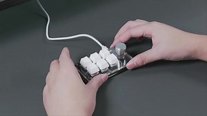 Wired / Wireless USB Custom Mechanical Keyboard with Knob Volume Button Knob Programming Macro Gaming Hotswap Keypad