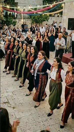 Traditional Arab Dabke Dance at Wedding | Beautiful Palestinian Folk Dance 🔥 #Shorts