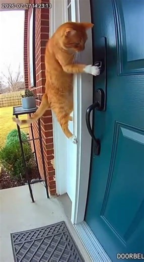 Cat's Evil Doorbell Prank on Dog