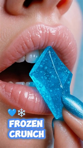 BLUE ICE CRYSTAL CANDY 💙❄️ #asmr #shorts