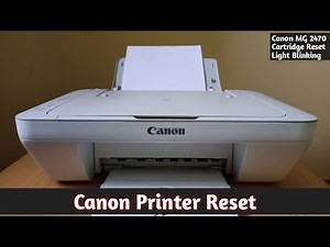 How to reset Canon pixma mg 2470 & mg 2570s printer ।Canon Printer Cartridge Reset। Light blinking