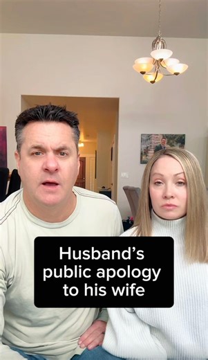 Husband issues public apology tour to his wife #publicapology #apology #sorry #husbandspology #couplescomedy | Rick and Carly