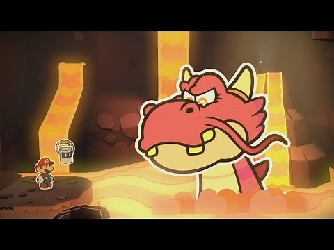 Paper Mario: Color Splash (Wii U) - 100% Walkthrough Part 25 - Redpepper Volcano