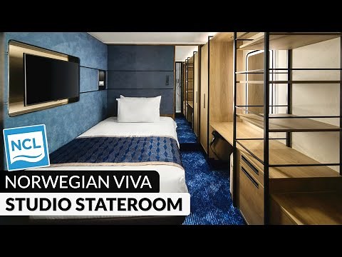 Norwegian Viva | Studio Inside Stateroom Walkthrough Tour & Review 4K | NCL VIVA