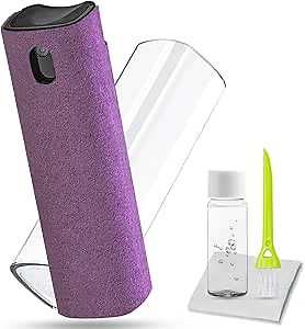 Screen Cleaner Touchscreen Mist Spray, DauMeiQH Computer Cleaning Tool for Electronic Cell Phone, iPhone, iPad, Laptop, Tablet, MacBook Pro, PC, Monitor, TV, LCD Flat Screens, Eyeglass - Purple