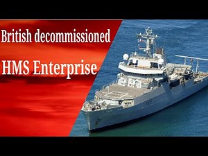 British Royal Navy Decommissioned HMS Enterprise Survey Ship