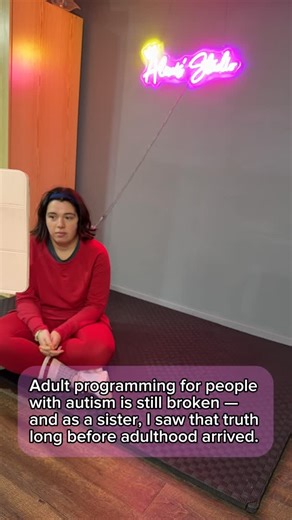 Classic But Not Common on Instagram: "Adult programming for autistic adults isn’t talked about enough and as a sister, I’ve been thinking about it since I was a teenager. Growing up with Alexis meant growing up with constant questions about her future: Would she speak? Would she be independent? What happens when school ends and the world stops offering structure? When we finally started researching adult programs, the reality hit hard. Options were minimal. Many didn’t fit. Some didn’t exist at 