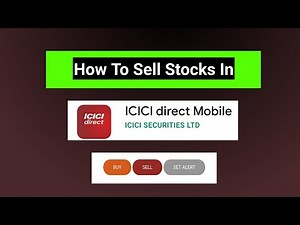 How To Sell Stocks In ICICI DIrect Mobile App