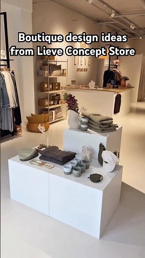 Boutique design ideas with cubes from Lieve Concept Store #retaildesign #boutiquedesignideas