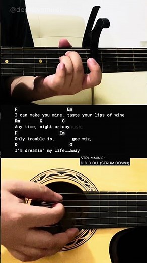 All I Have To Do Is Dream - Roy Orbison | Easy Guitar Tutorial For Beginners #guitarlesson #shorts